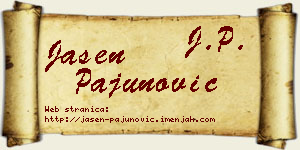 Jasen Pajunović vizit kartica